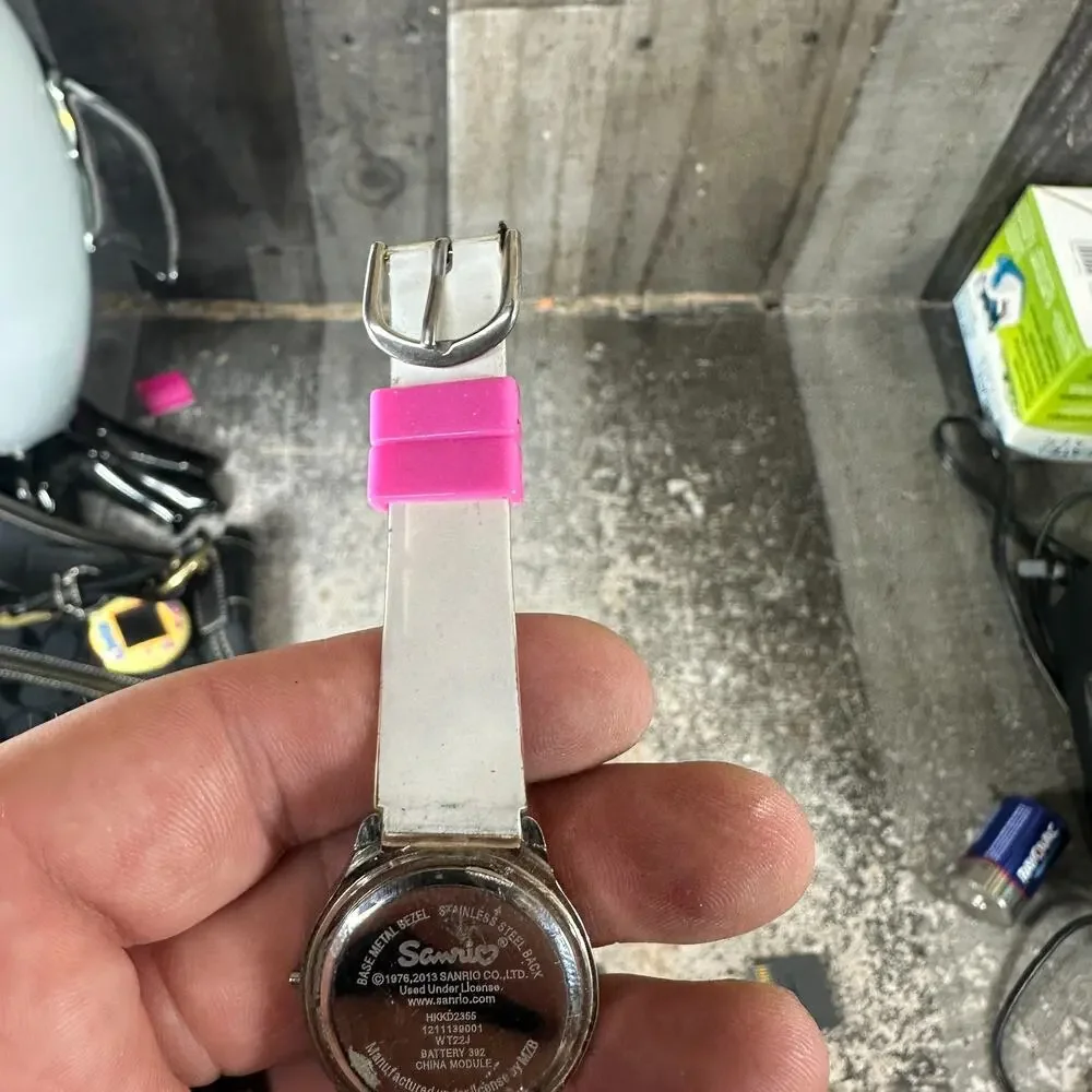 Hello‎ Ketty Watch- Silver Case, Pink Band, 2013, In Working Order